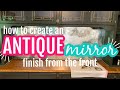 How to Antique a Mirror From the Front With Paint