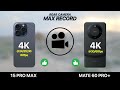 iPhone 15 Pro Max VS Huawei Mate 60 Pro Plus