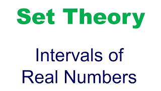 Interval of real numbers