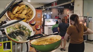 槟城新光大美食炸鱼肉东炎面粥午餐 Penang Prangin Mall Cafe Fried Fish Tomyam Noodle Porridge Dinner