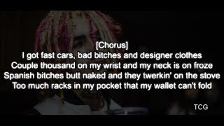Lil Pump - Designer (LYRICS) (Official Lyric Video)