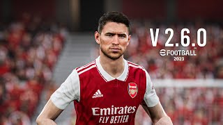 Efootball 2023 - Arsenal vs Atalanta New Update Version 2.6.0 | PC