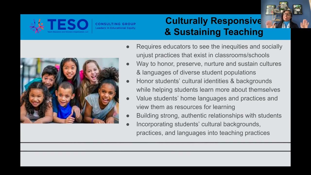 Culturally Responsive And Sustaining Practices For Educators Webinar ...