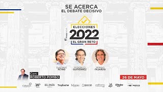En Vivo:el 'Debate Decisivo' con Gustavo Petro, Sergio Fajardo y Federico Gutiérrez