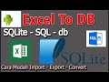 Importing CSV file to SQLite DB Browser | Convert Excel To DB