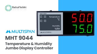 MHT 9044 Temperature \u0026 Humidity Jumbo Display Controller l Multispan