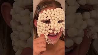 MARSHMALLOW MAKEUP REMOVAL ASMR *Painful* #shorts