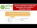 User form Submission Example with Spring Boot and FreeMarker | Spring Boot Tutorial