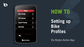 Bryton Rider S800 | Setting up Bike Profiles