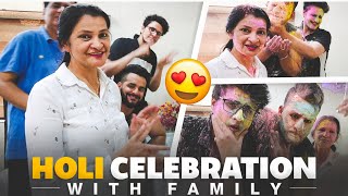 Holi celebrations with family @triggeredinsaan and @FukraInsaan