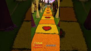 Today Engagement ceremony flower walk entry decor by STAREVENTS-DARSI 8712337833,9494960108