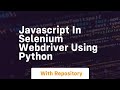 Javascript in selenium webdriver using python