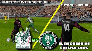 mexico vs nigeria en vivo hoy 2022 amistoso internacional