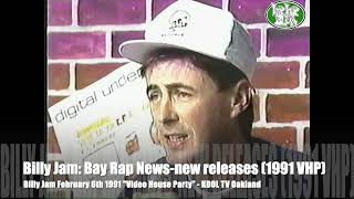 New Bay Releases (1991 VHP KDOL TV Oakland) Billy Jam + Mhisani cameo