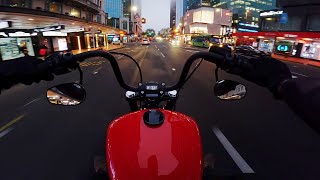 Sound Only Night Ride | Harley Street Bob POV