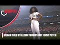 Megan Thee Stallion throws first pitch on Astros Opening Day | MLB on ESPN