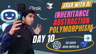 Day 10 || Inheritance, Polymorphism & Abstraction in Java | Simple Tutorial || #coding #java