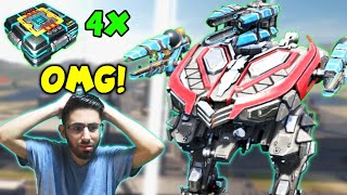 OMG! 4x Self Fix Unit LUCHADOR Crazy HEALING POWER | War Robots 7.5 Max Level Titan Gameplay WR