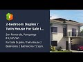 2-bedroom Duplex / Twin House For Sale in San Fernando Pampanga