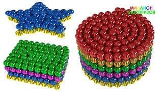 Учим название Геометрических форм | Учим цвета с 3д Мячиками Арбузами | 3д Геометрические Фигуры