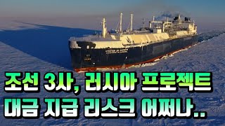 [CC한글자막]조선 3사, 러시아 프로젝트 대금 지급 리스크 어쩌나..