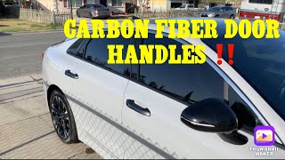 CARBON FIBER DOOR HANDLES ! (KIA 2021 )