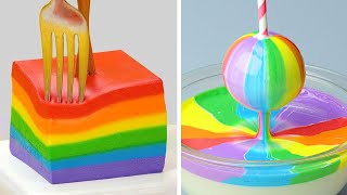 Most Satisfying Rainbow Cake Decorating Ideas | Fancy and Yummy Dessert Recipes