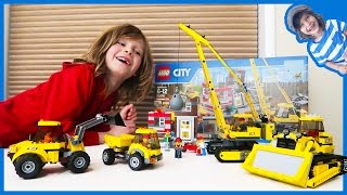 Construction Truck Videos | Lego Time Lapse Build City Construction Site