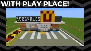 Minecraft Restaurant: How To Build A Modern McDonalds (With Play Place)[2020 City Tutorial]