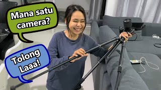 VLOG: Farisha Setup Camera Tunggang Terbalik😮‍💨