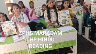 Helping our class 6 students to Make a habit of reading The Hindu (English) paper.