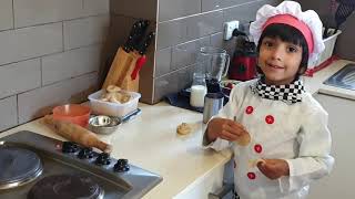 Mini Poori and Strawberry shake with Kids SuperHero chef Iwan