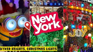 Dyker heights christmas lights 2024 | Brooklyn, new york | new york city vlogs | xmas vlogs