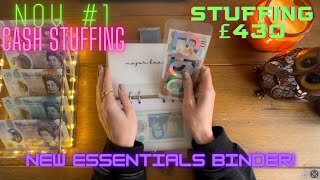 NOVEMBER #1 CASH ENVELOPE STUFFING | STUFFING £430 | ENVELOPES & CHALLENGES | UK CASH STUFFING