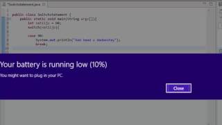 Lesson 13 Switch Statement JAVA Prog - Sahalsoftware