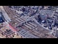 4k uhd 佐賀県 鳥栖市 jr九州 鹿児島本線 長崎本線 鳥栖駅周辺の空撮アニメーション