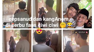 MASIH DI RUMAH KIYAI CECEP CIANJUR, CEPSANUD DAN KANG ANOM DI SERBU FANS CIWI CIWI😂🤭😍