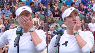 Elina Svitolina's emotional words on Ukraine | Fourth round On-court Interview | Wimbledon 2024