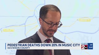 Pedestrian deaths down by 20% in Nashville, TN