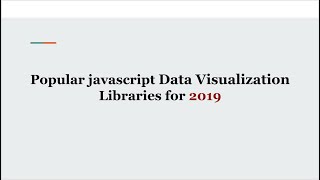 The Best 5 JavaScript Data Visualization Libraries to Use