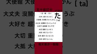 日語50音 | N5單字