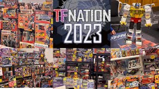 TFNation 2023 Saturday reaction tour \u0026 roundup amazing transformers toy hunt \u0026 haul G1 generations