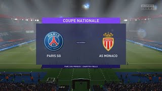 FIFA 22 | PSG Vs AS Monaco | Coupe Nationale | Full Match & Gameplay |