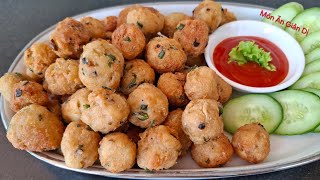 Thịt Viên Chay Giòn Dai Từ Nấm /Món Ăn Giản Dị