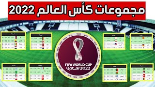 مجموعات نهائيات كأس العالم قطر 2022
