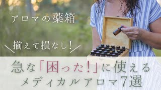 【初級～上級】揃えて損なし！急な「困った！」に使えるメディカルアロマ７選 - アロマの薬箱