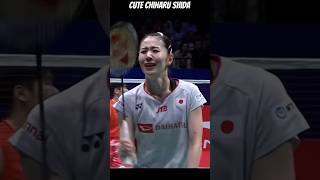 Chiharu Shida The Cute Girl Player - When She Make Mistake #badminton #バドミントン #fypyoutube