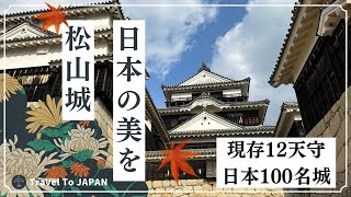 【愛媛・松山観光屈指の人気スポット】現存12天守・日本100名城（松山城）に行ってきた