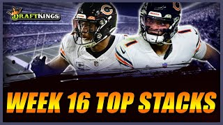 Five TOP STACKS for tournaments on DraftKings Week 16