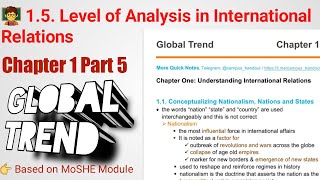 Global Trend Chapter 1 | Part 5